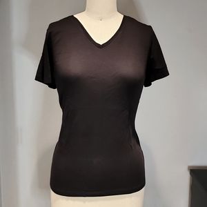 Basic Black V Neck Shirt